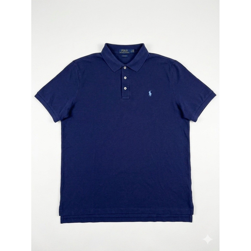 Polo Ralph Lauren Men's Classic Fit Polo Shirt Blue XL 100% Cotton